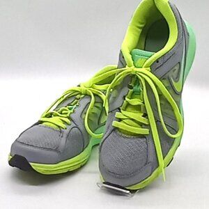 Nike Dual Fusion ST3 Shoes Sneaks Gray Green Women's Size 7.5 669750-005 EUC